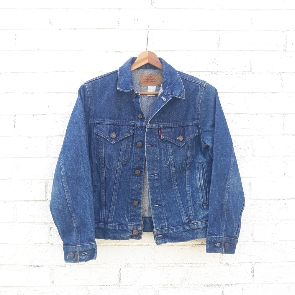 Vintage Levi's Denim Trucker Jacket size 16
